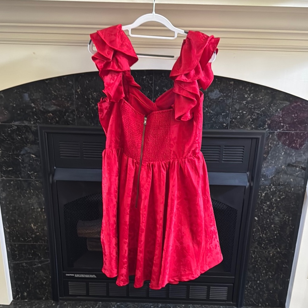 Altar'd State Red Ruffle Dress - Picture 3 of 3